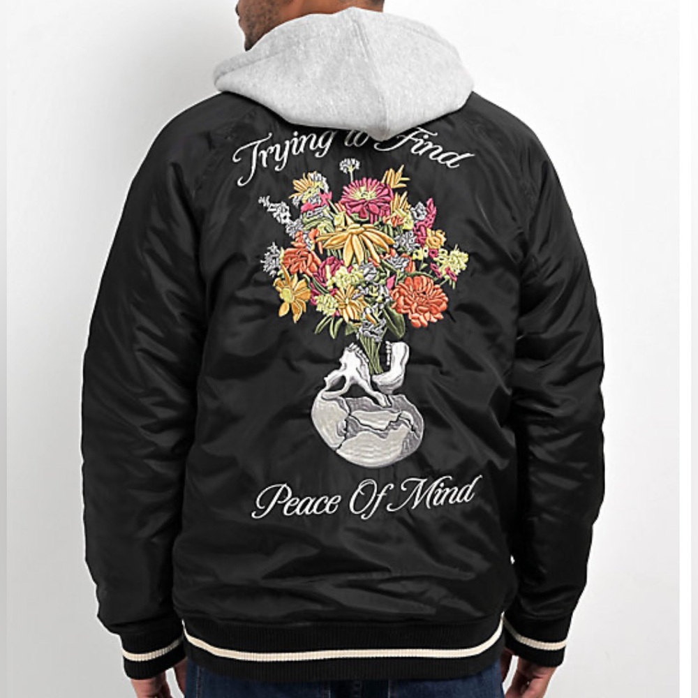 Primitive Rebirth Twofer Black Varsity Jacket size M
